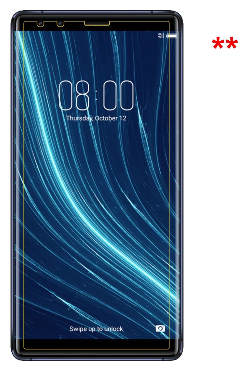 Schutzfolie mit optimaler Passform, zur Verwendung mit Hüllen geeignet