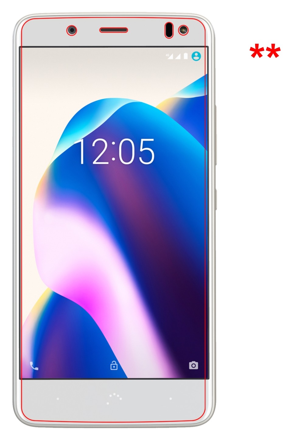 Schutzfolie mit optimaler Passform, zur Verwendung mit Hüllen geeignet