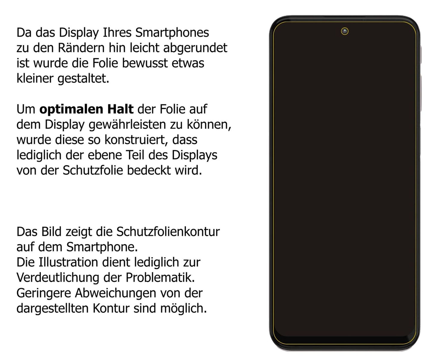 Dünne und klare Folie passend zugeschnitten für Motorola Moto G41