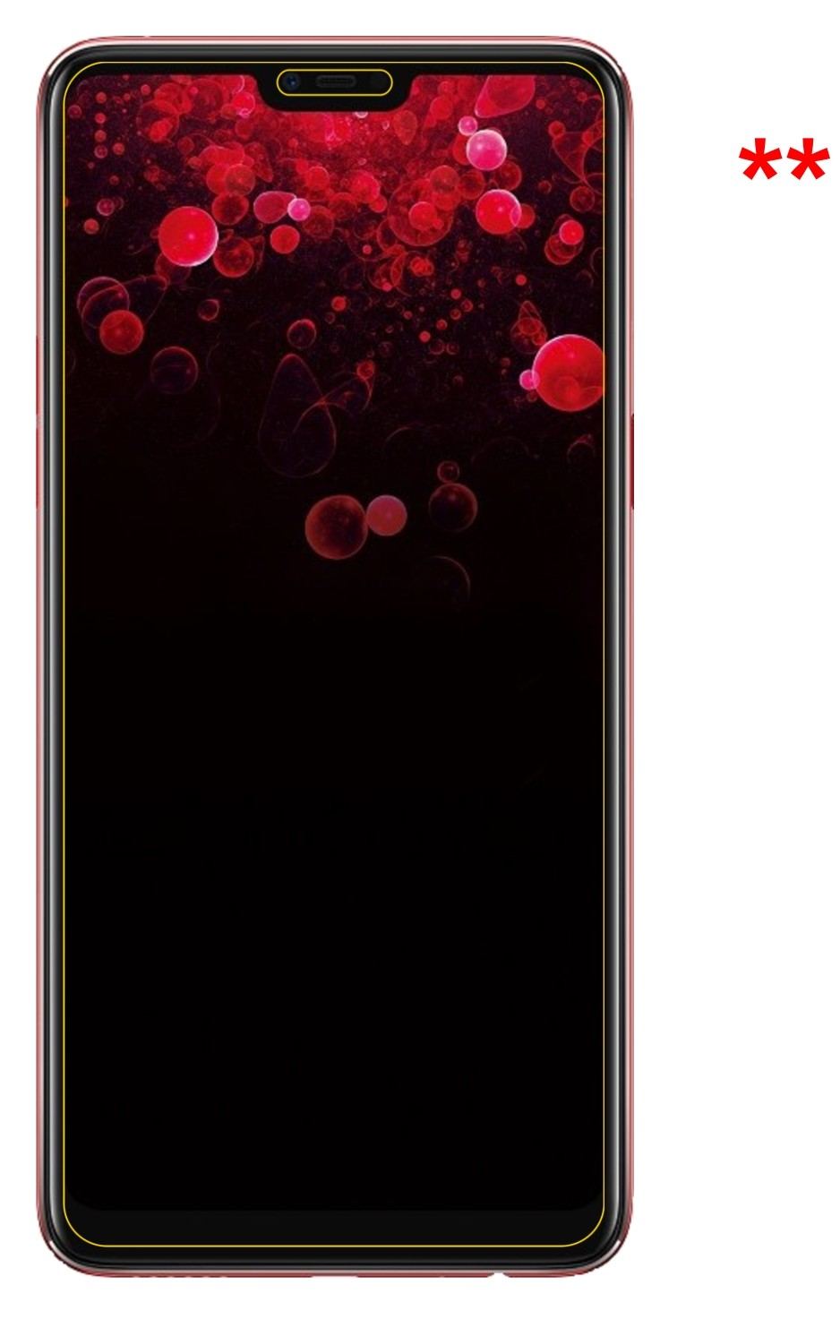 Dünne und klare Folie passend zugeschnitten für Oppo F7 YOUTH