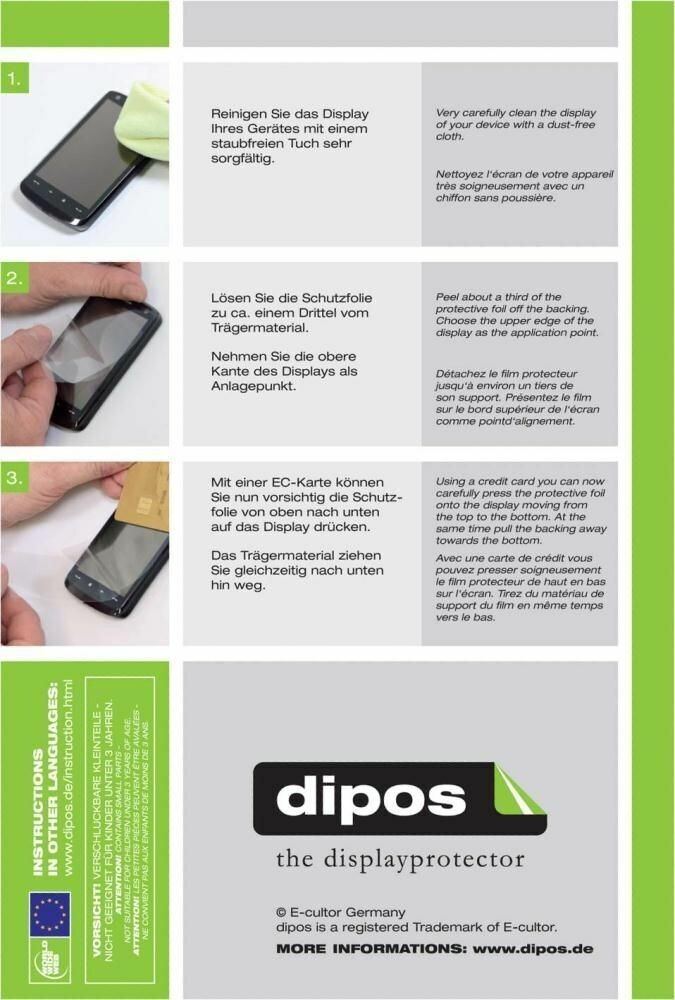 Schutzfolie mit optimaler Passform, zur Verwendung mit Hüllen geeignet