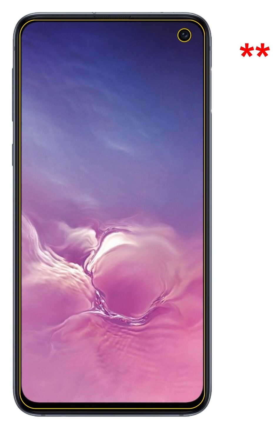 Dünne und klare Folie passend zugeschnitten für Samsung Galaxy S10e
