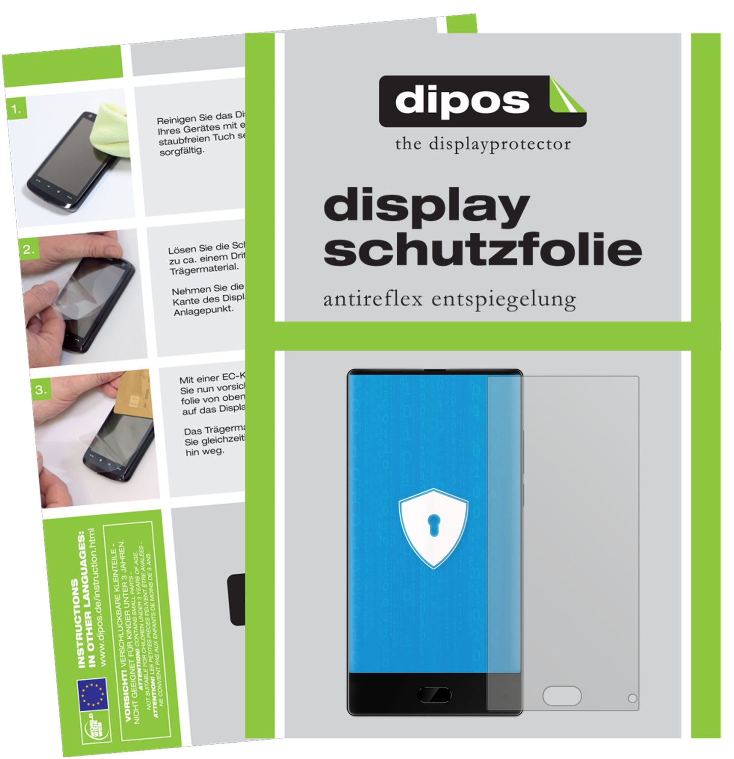 Mattes Panzerglas: Entspiegelte, dünne Folie, Fingerabdruckresistenz und Bildschirmschutz für Maze-Alpha