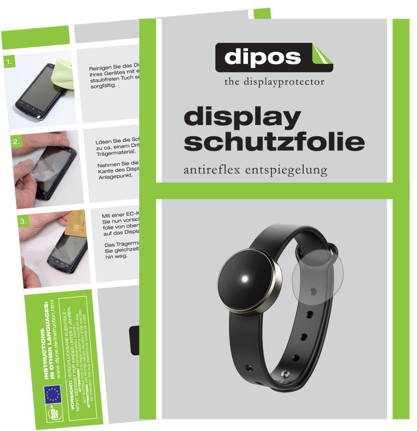 Mattes Panzerglas: Schutz vor Brüchen, Fingerabdrücken und Bildschirmblendung für Misfit-Flare