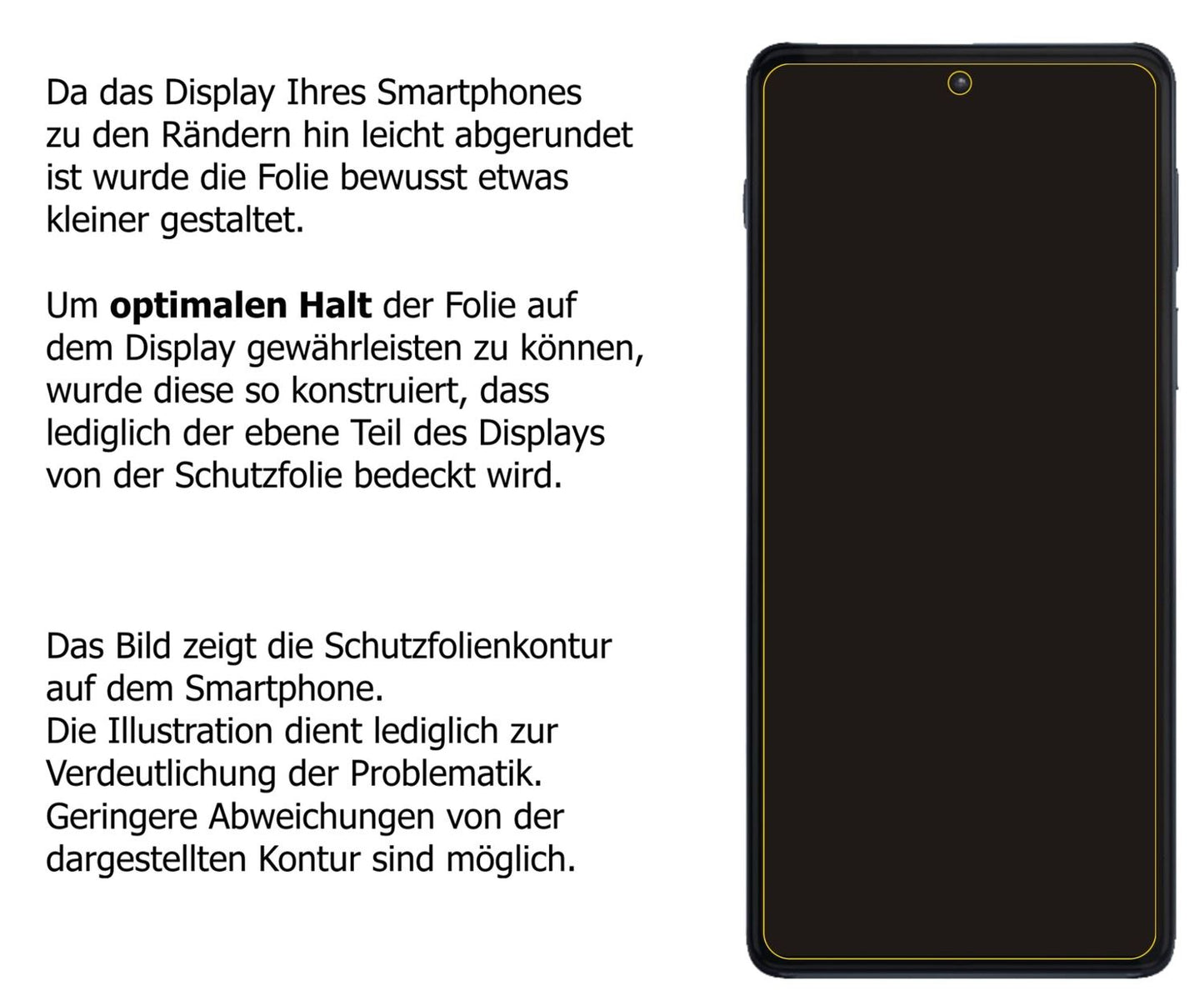 Dünne und klare Folie passend zugeschnitten für Motorola Edge 20