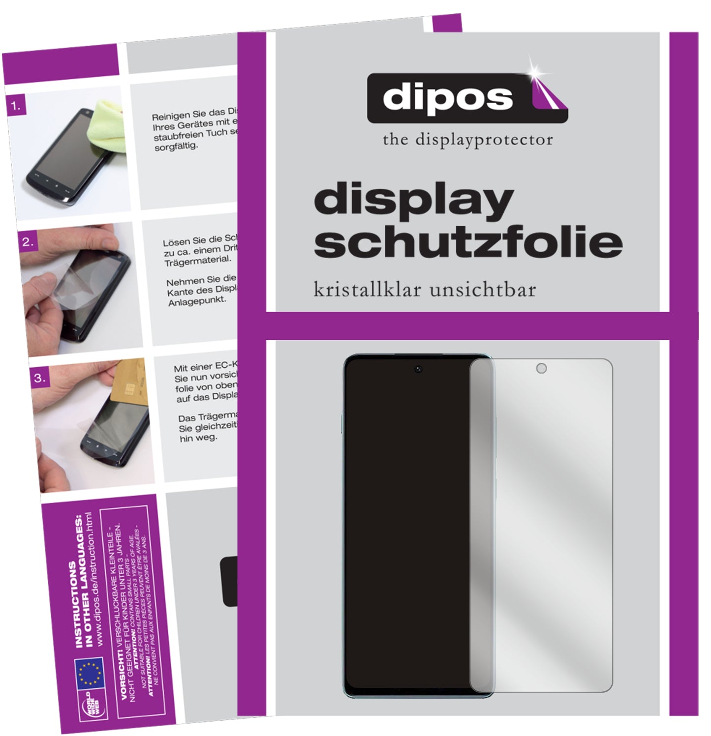 Kristallklare, dünne Schutzfolie: Kratzfest & passgenau für Motorola-Edge S30
