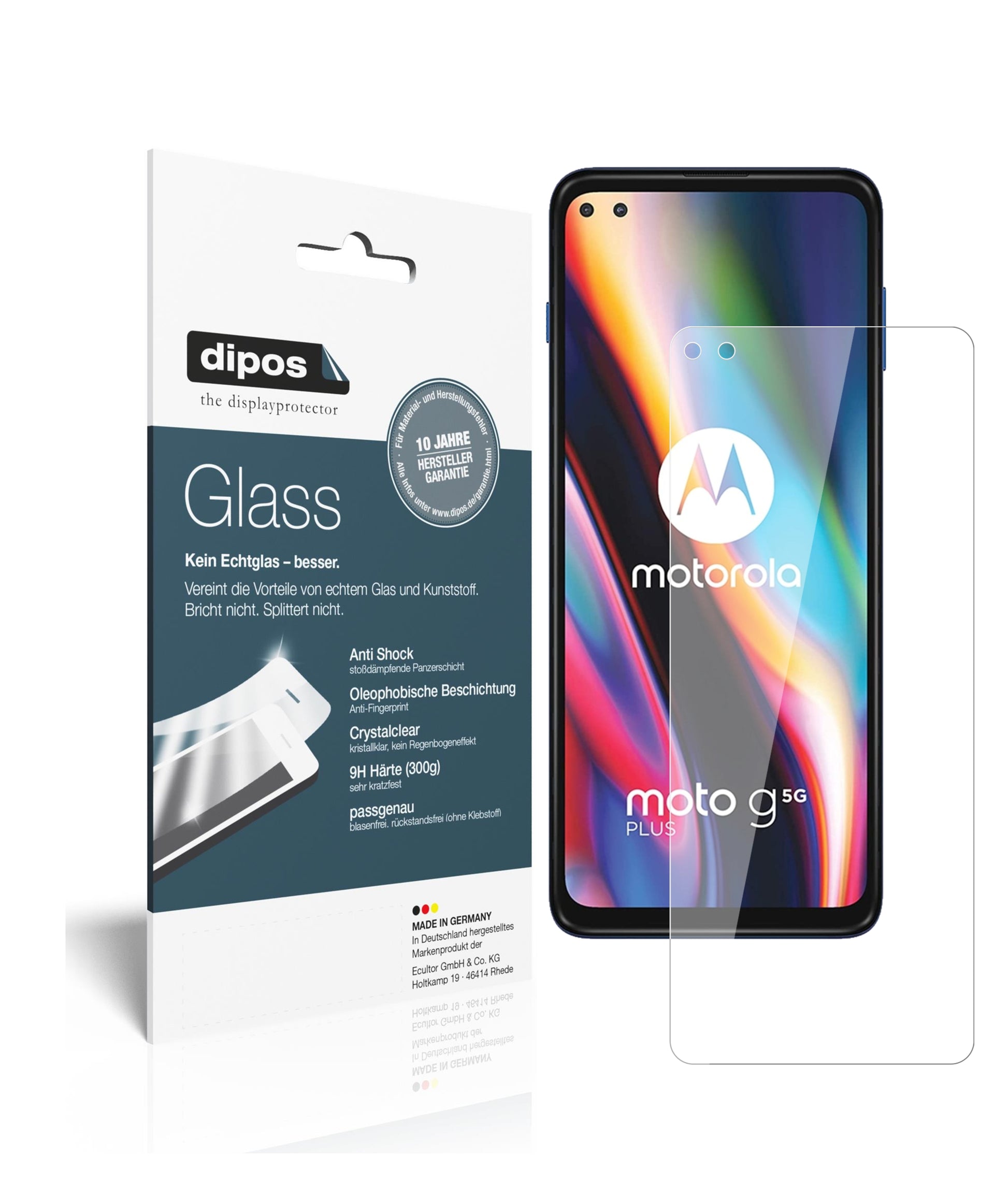 Perfekte Passform und ultimative Qualität: Unser 9H Panzerglas bietet Schutz für Motorola-Moto G 5G Plus