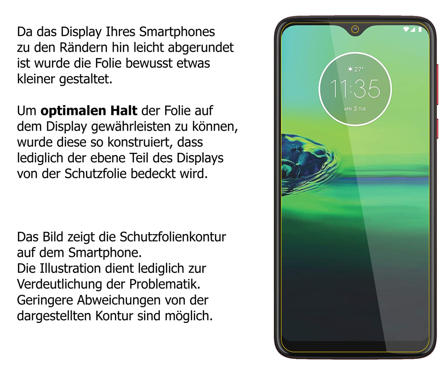 5x Schutzfolie matt für Motorola Moto G8 Play Display-Schutzfolie
