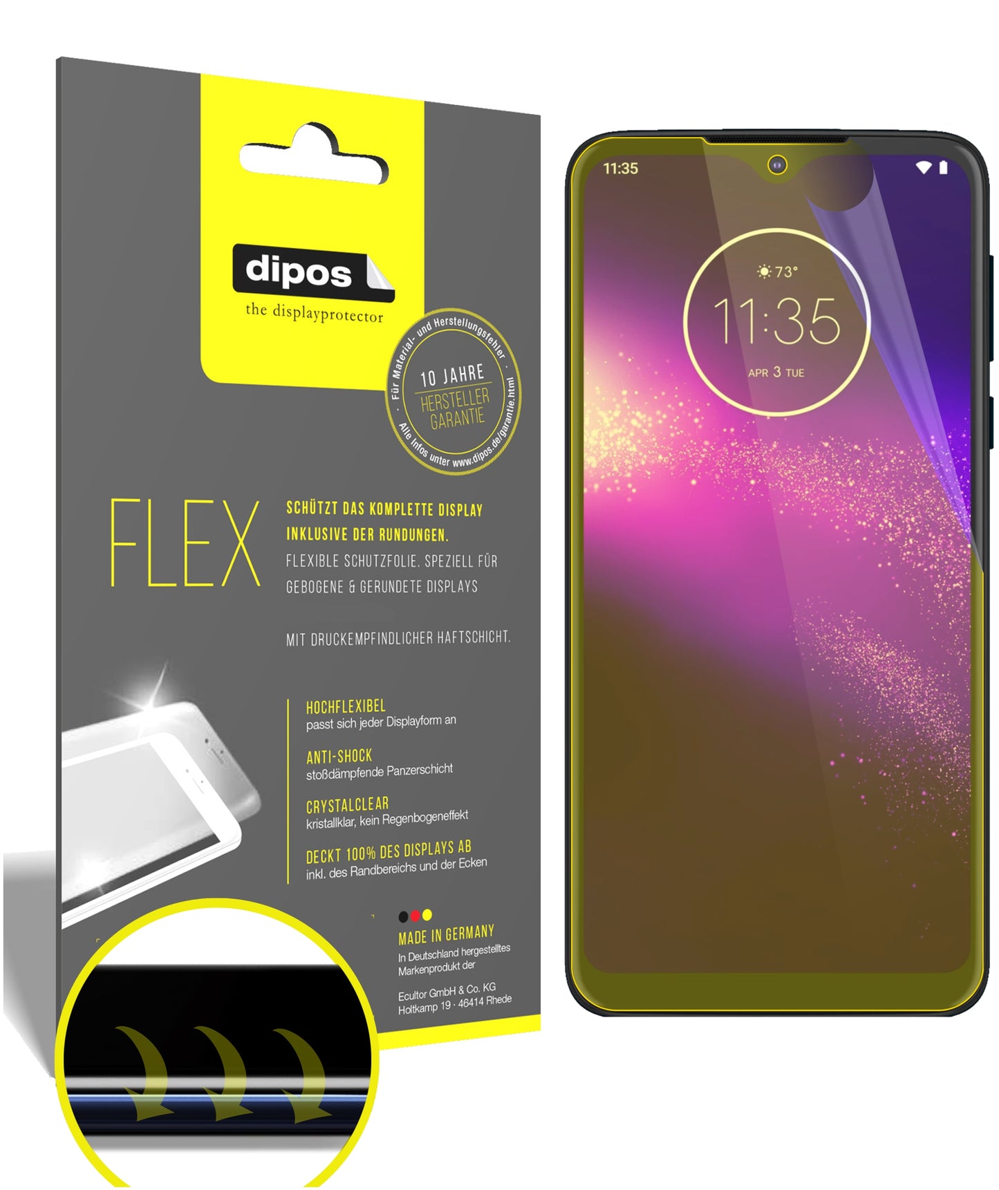 3D Full Cover Displayschutzfolie: Case-freundlicher Schutz mit perfekter Passform für dein Display.