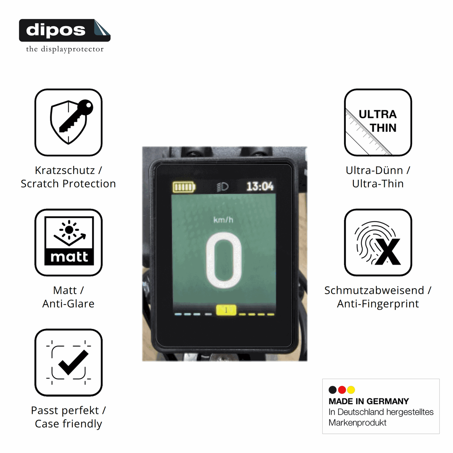 2x Schutzfolie matt für Neodrives simplyDisplay Display-Schutzfolie