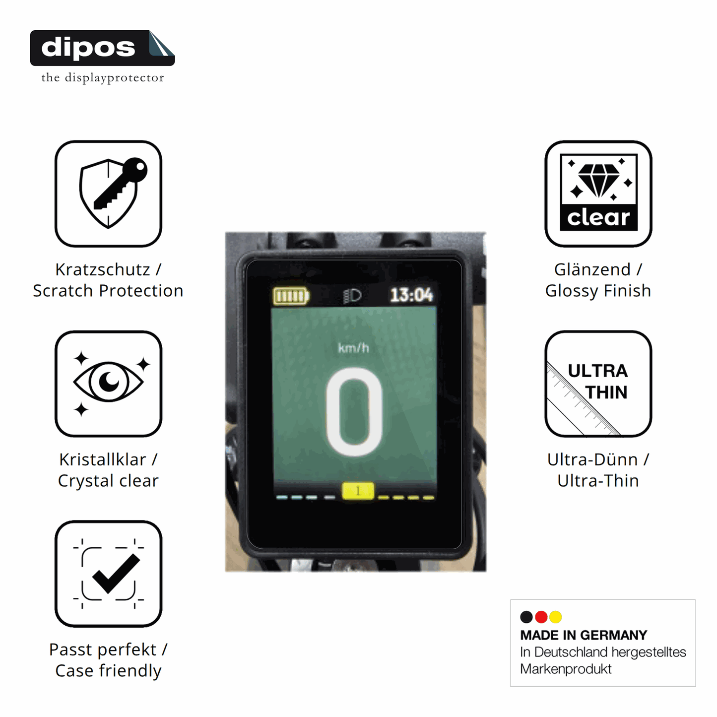 2x Schutzfolie klar für Neodrives simplyDisplay Display-Schutzfolie