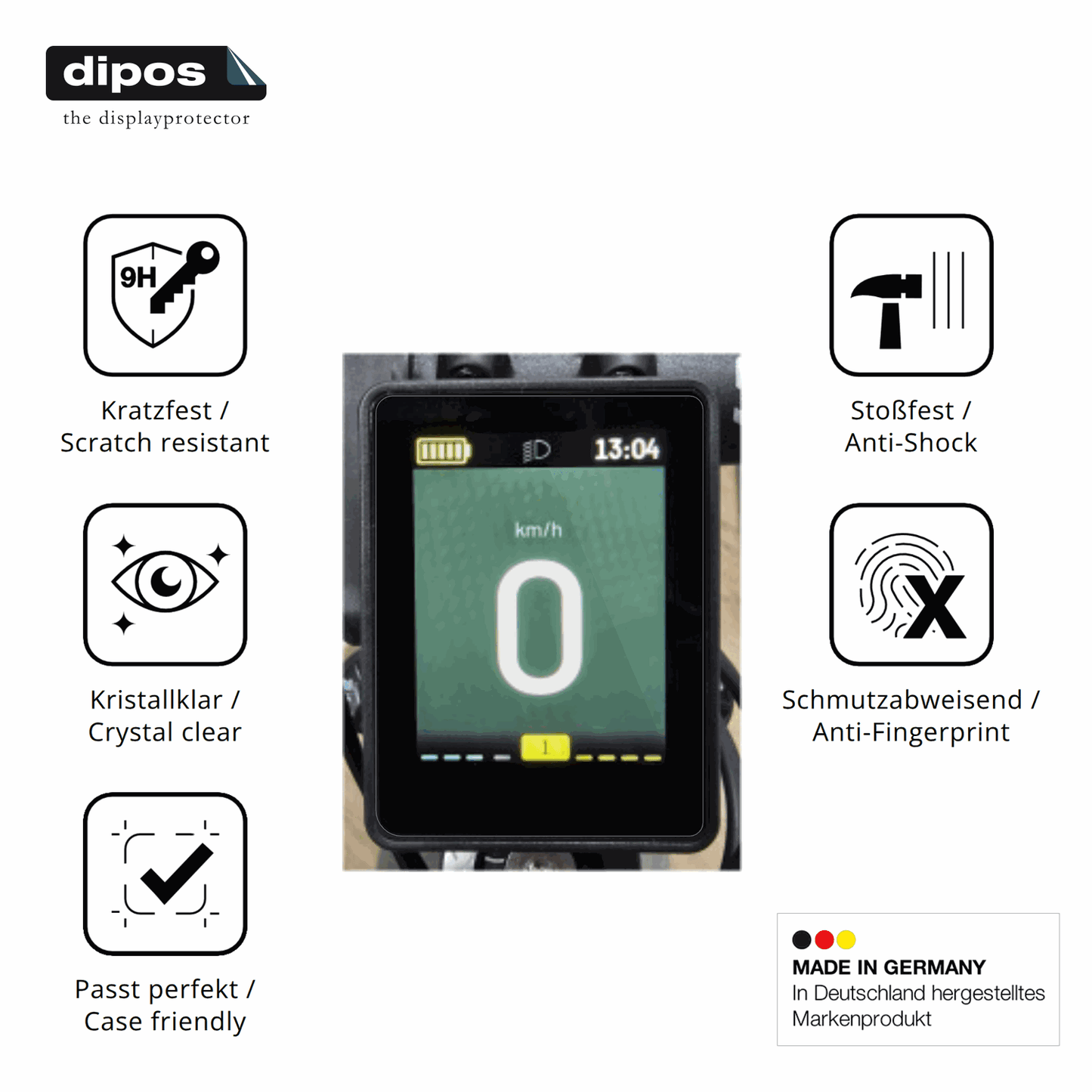 2x 9H Schutzfolie für Neodrives simplyDisplay Panzerfolie