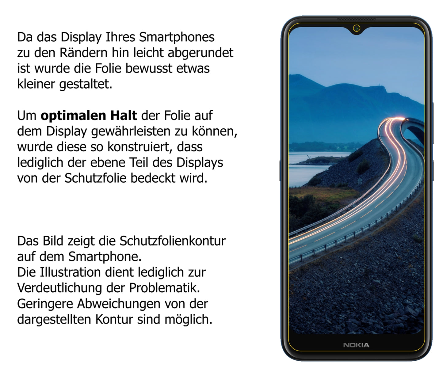 2x Schutzfolie matt für Nokia C5 Endi Display-Schutzfolie