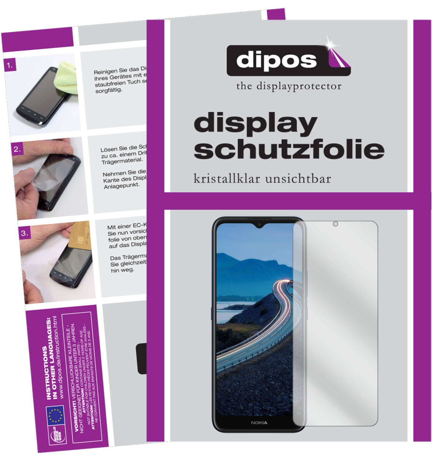 Kristallklare, dünne Schutzfolie: Kratzfest & passgenau für Nokia-C5 Endi