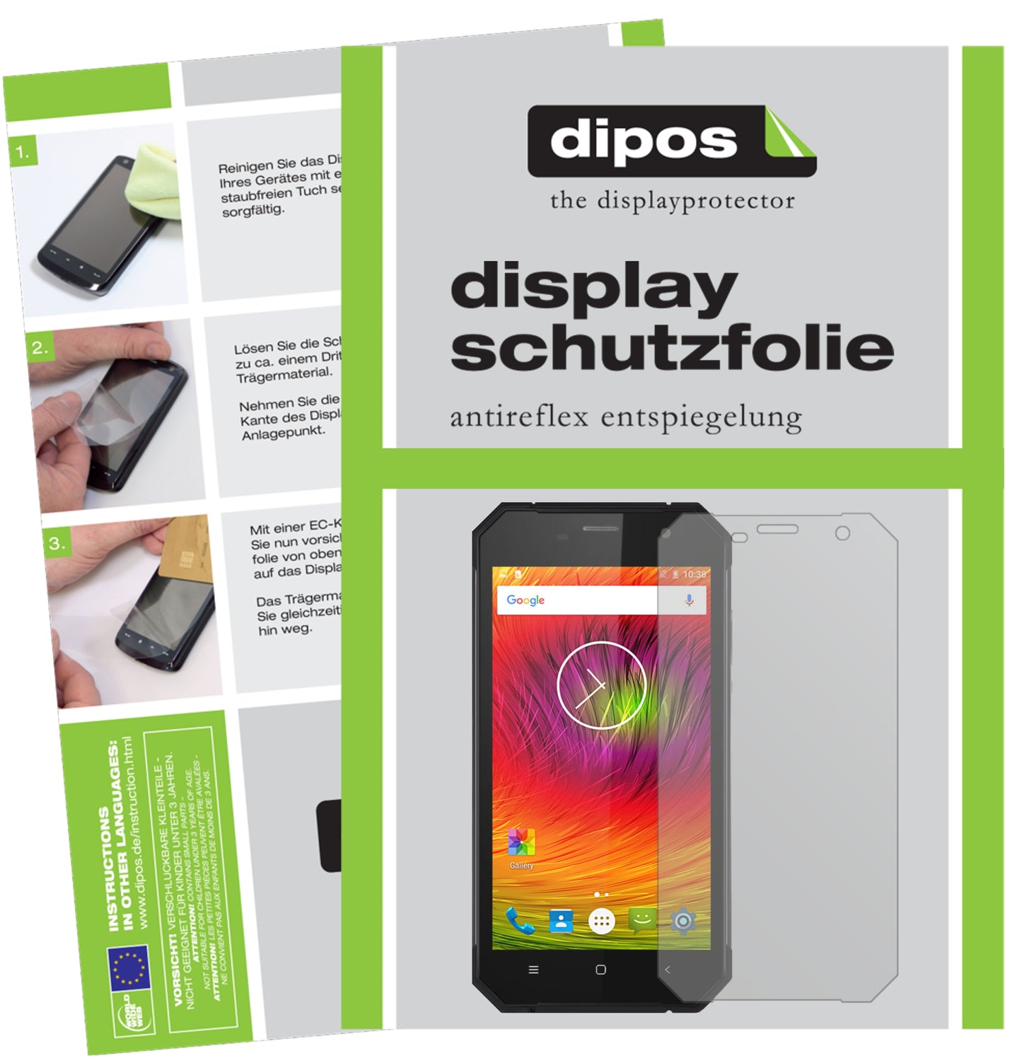 Mattes Panzerglas: Entspiegelte, dünne Folie, Fingerabdruckresistenz und Bildschirmschutz für Nomu-M6