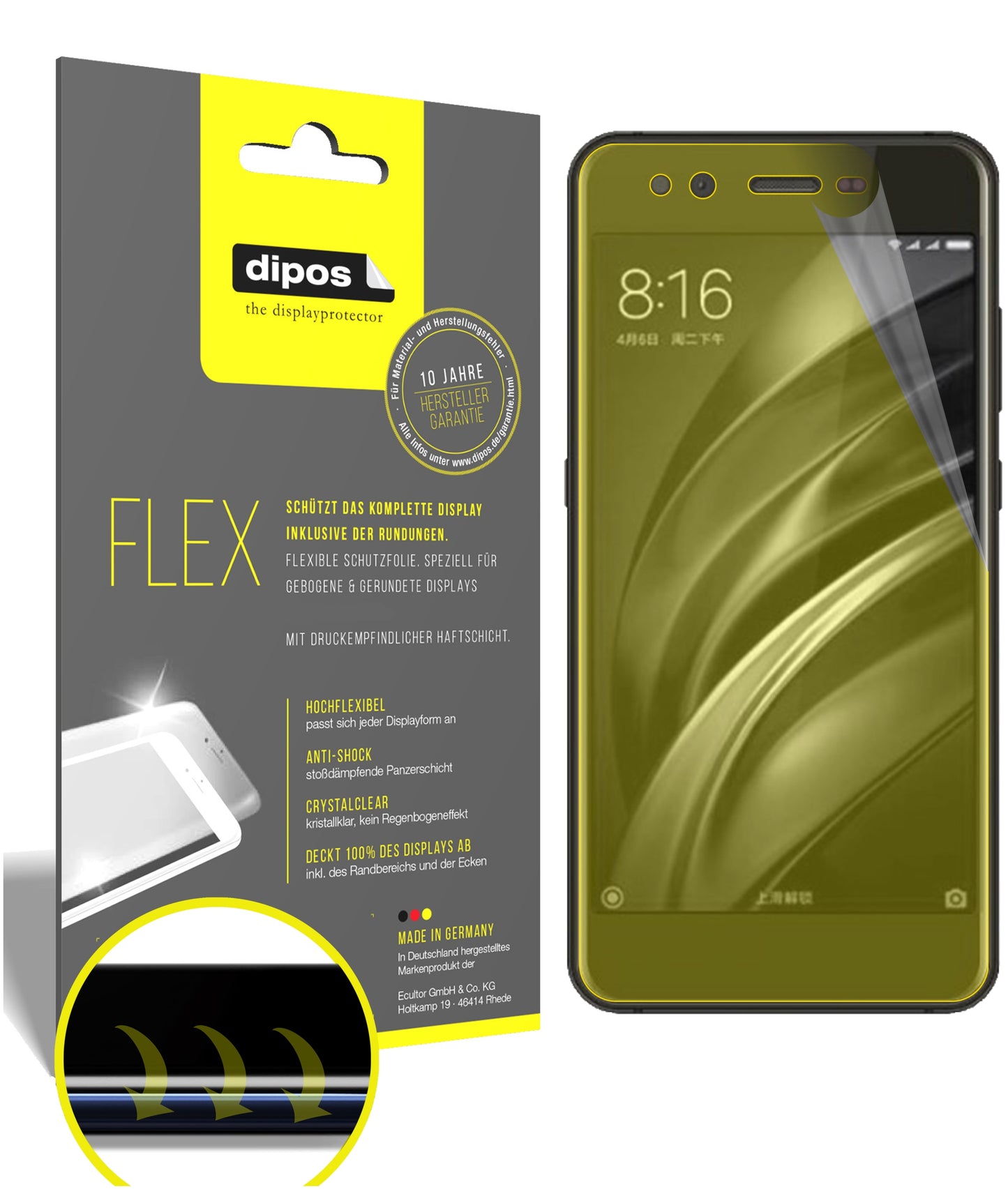 3D Full Cover Displayschutzfolie: Case-freundlicher Schutz mit perfekter Passform für dein Display.