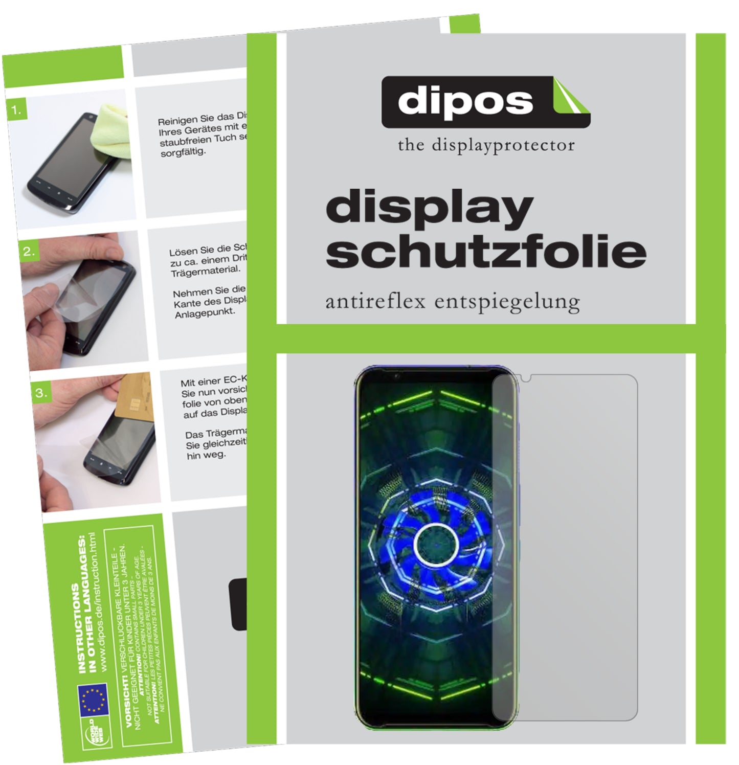 Mattes Panzerglas: Entspiegelte, dünne Folie, Fingerabdruckresistenz und Bildschirmschutz für nubia-Red Magic 5S