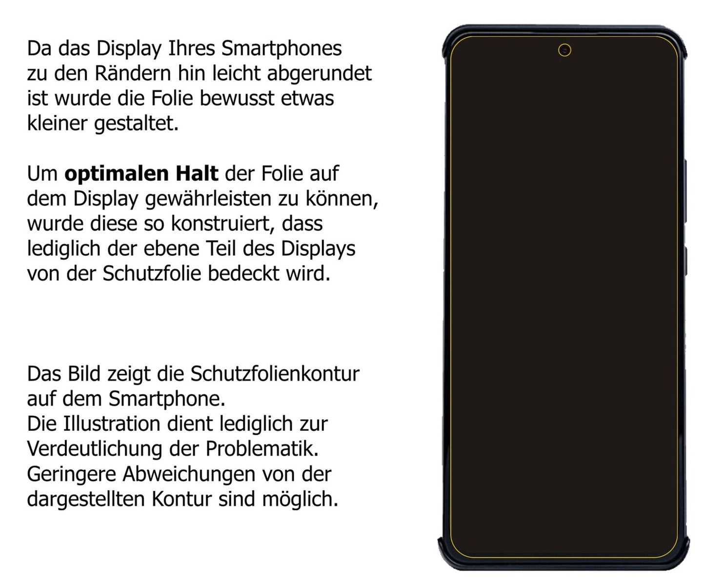 Privatsphäre-Schutz durch Sichtschutz-Folie passend zugeschnitten für Nubia Red Magic 6R
