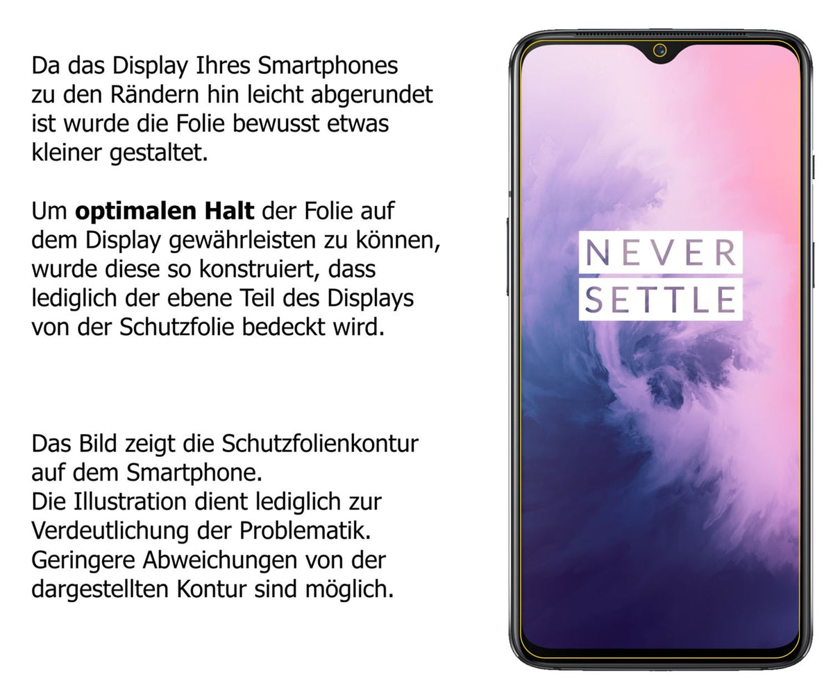 Blickschutzfolie für OnePlus 7 matt Schutzfolie Privacy