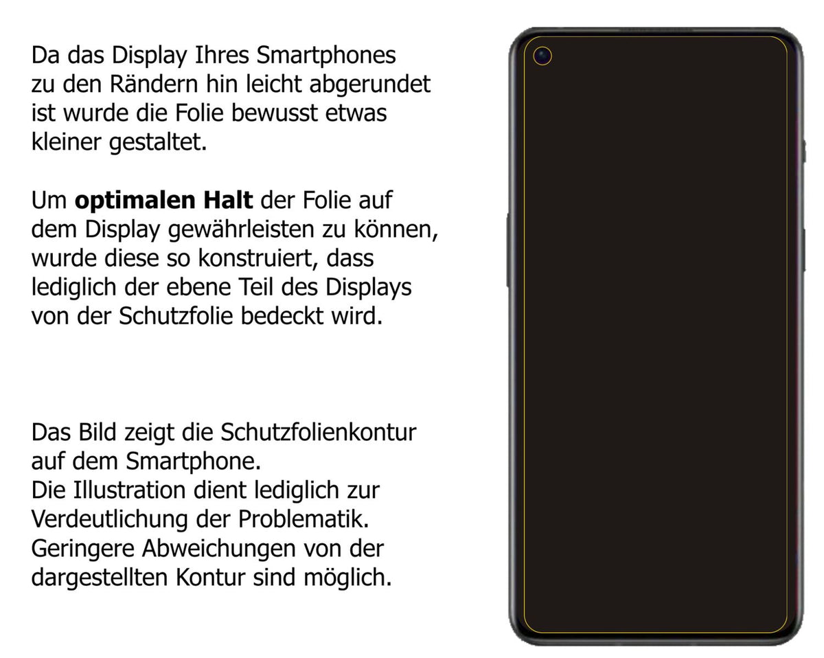 2x Schutzfolie matt für OnePlus 9RT Display-Schutzfolie