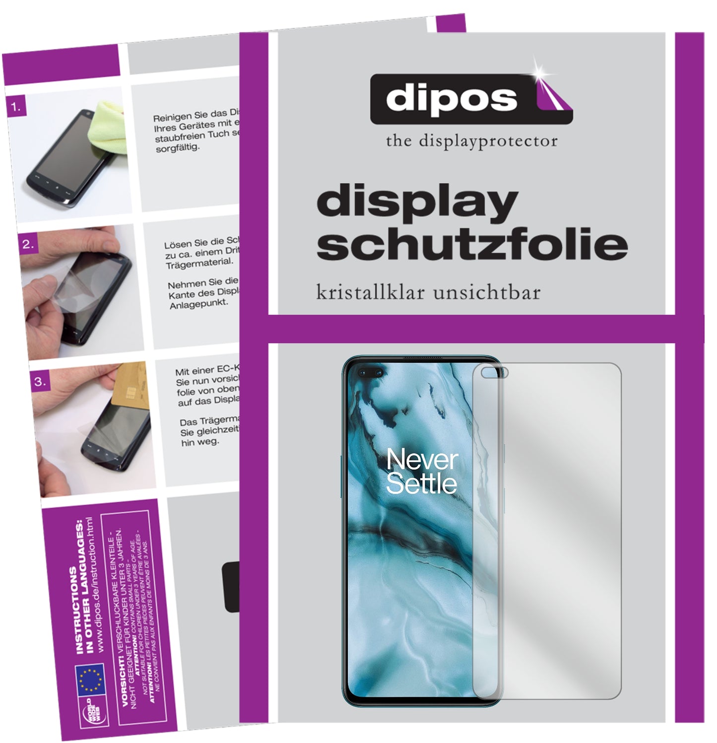 Kristallklare, dünne Schutzfolie: Kratzfest & passgenau für OnePlus-Nord
