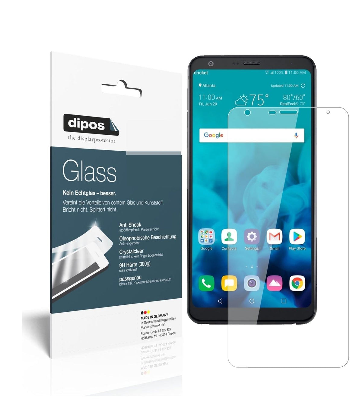 1x 9H Schutzfolie für LG Stylo 4 Panzerfolie