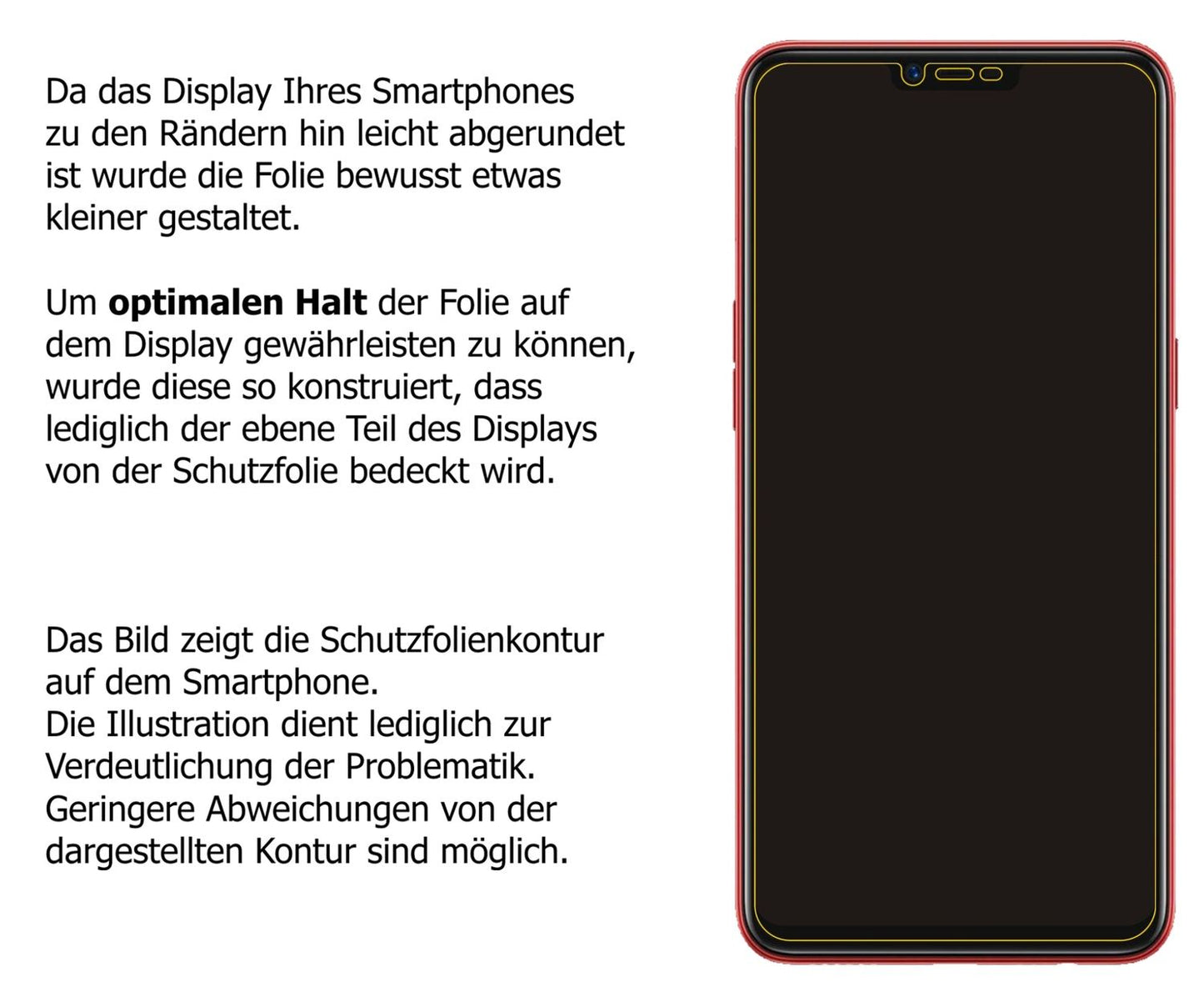 Dünne und klare Folie passend zugeschnitten für OPPO A3S