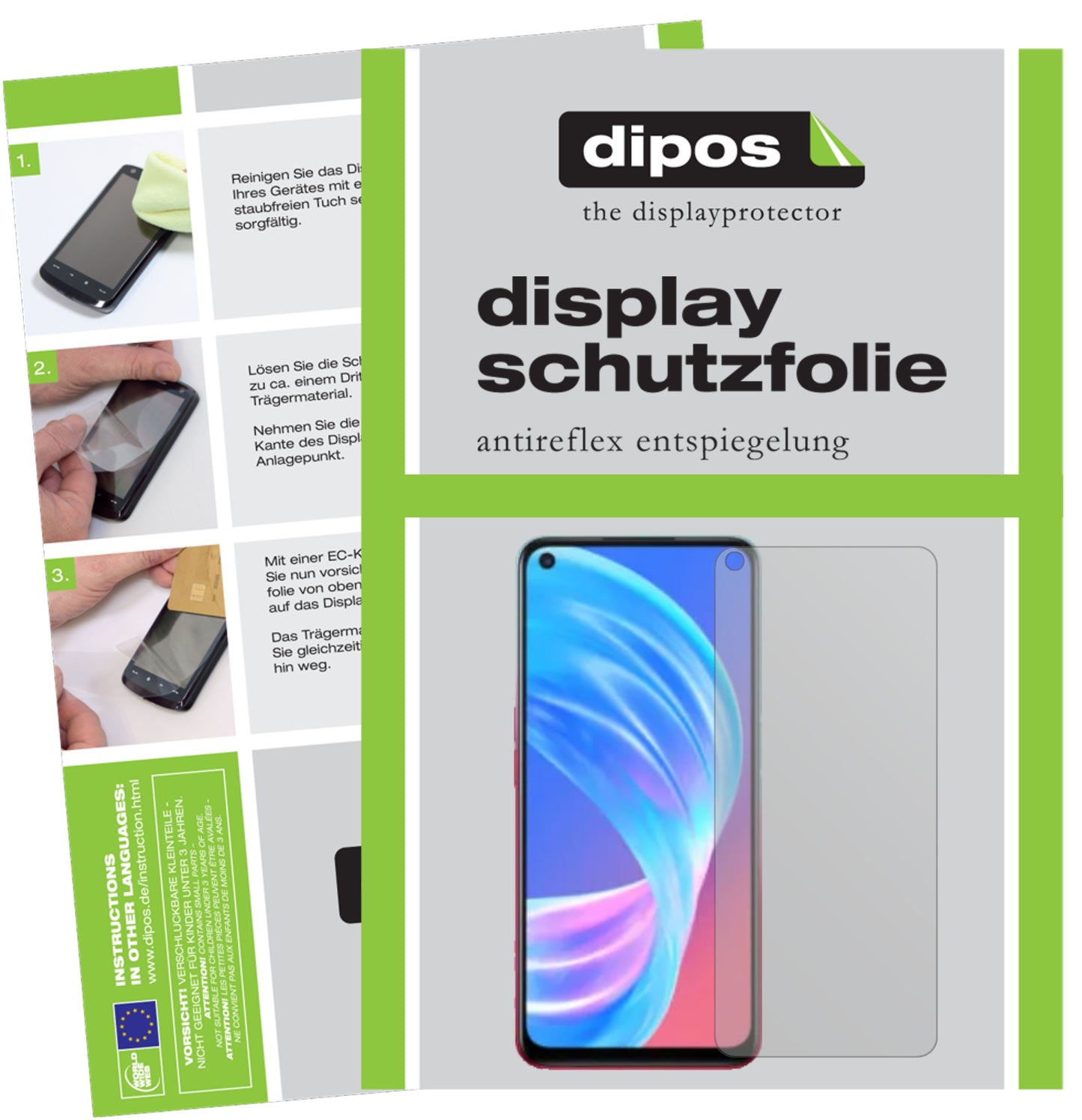Mattes Panzerglas: Entspiegelte, dünne Folie, Fingerabdruckresistenz und Bildschirmschutz für Oppo-A73 5G