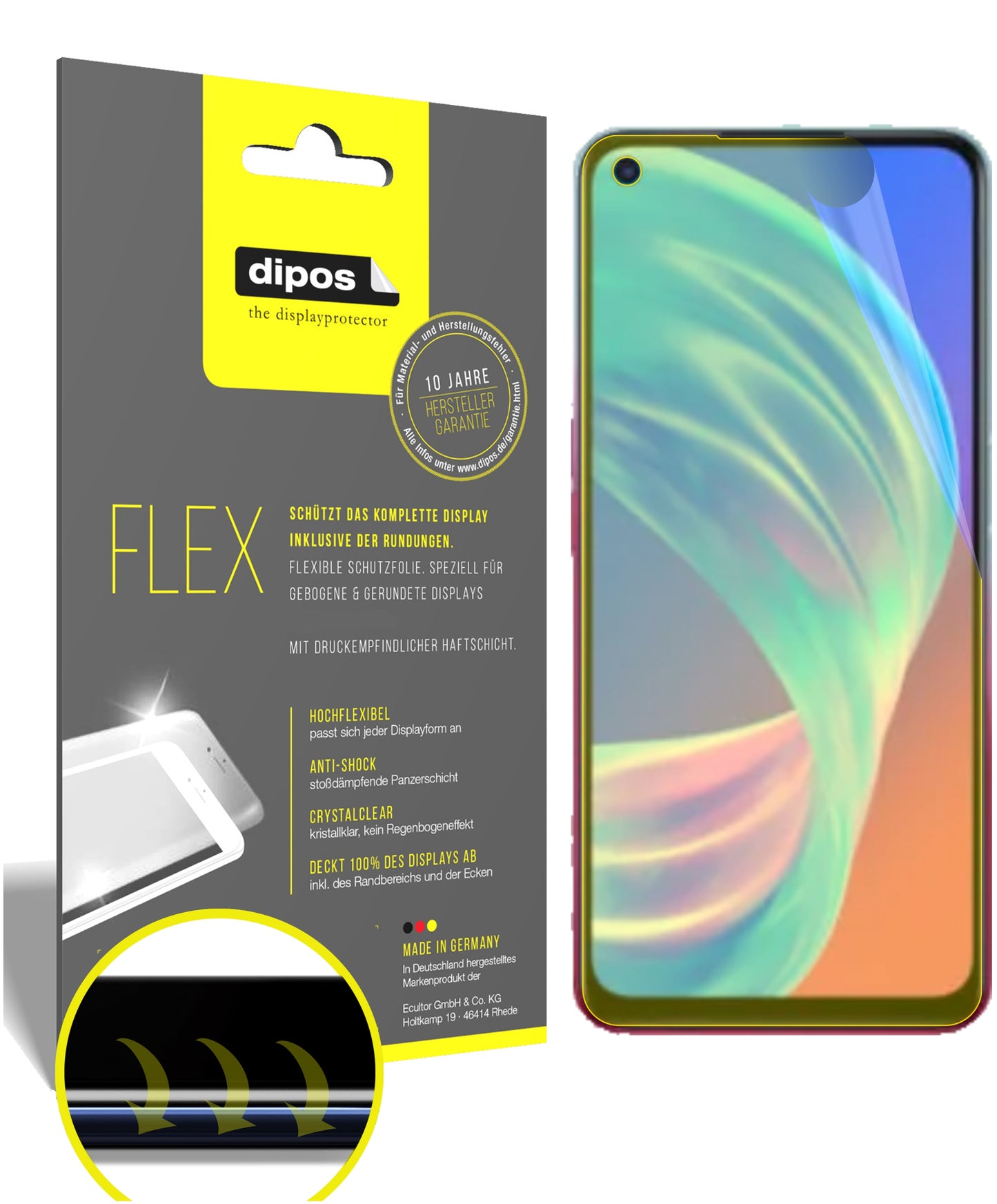 3D Full Cover Displayschutzfolie: Case-freundlicher Schutz mit perfekter Passform für dein Display.