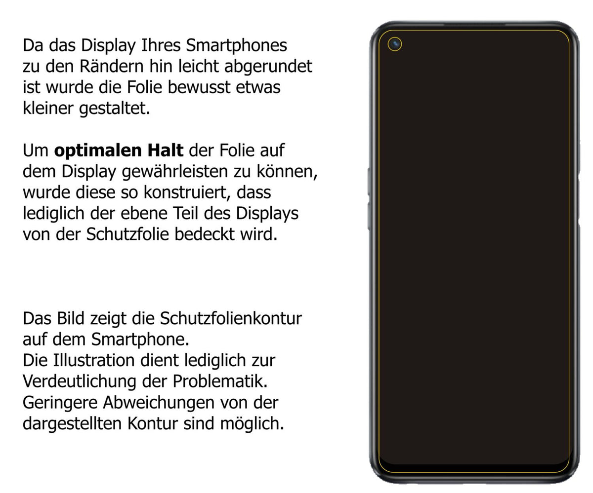 5x Schutzfolie matt für Oppo A93s 5G Display-Schutzfolie