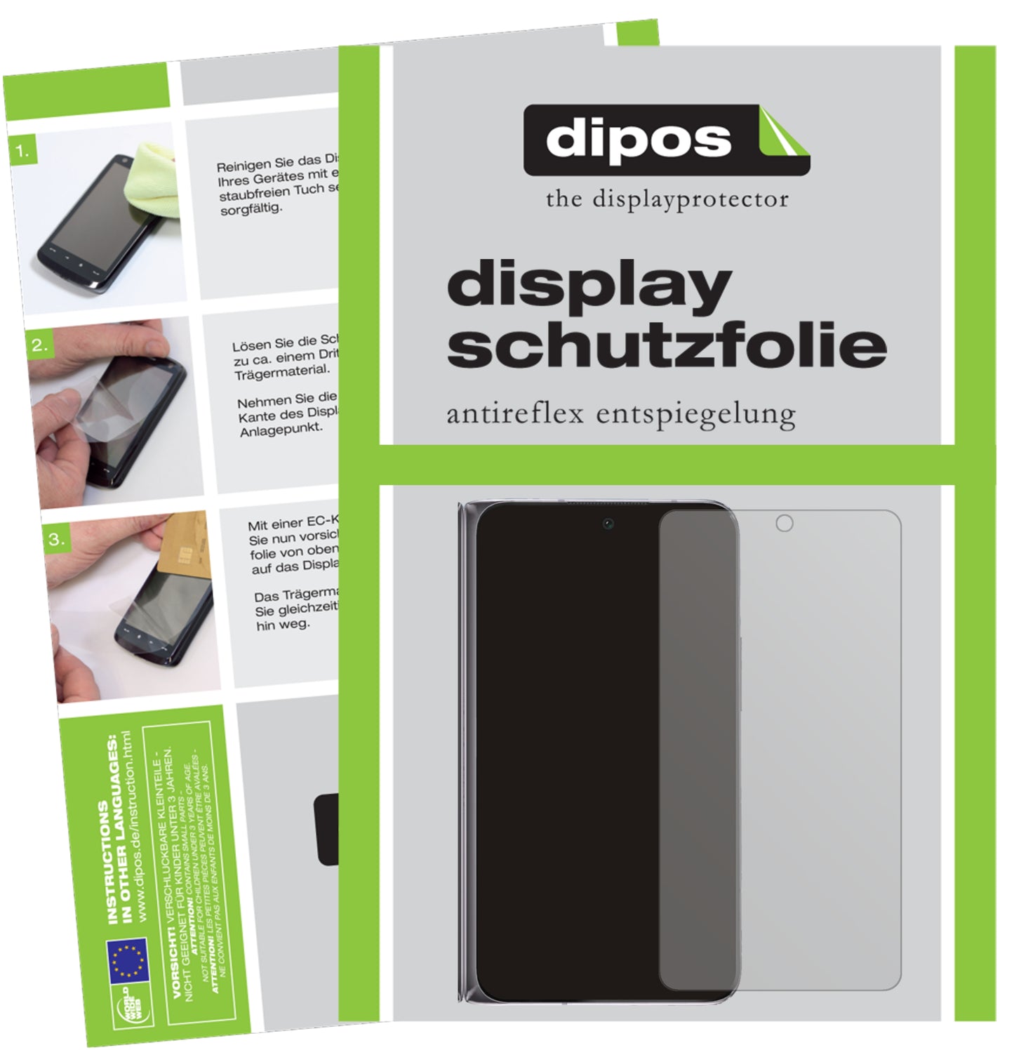 Mattes Panzerglas: Entspiegelte, dünne Folie, Fingerabdruckresistenz und Bildschirmschutz für Oppo-Find N Rückseite