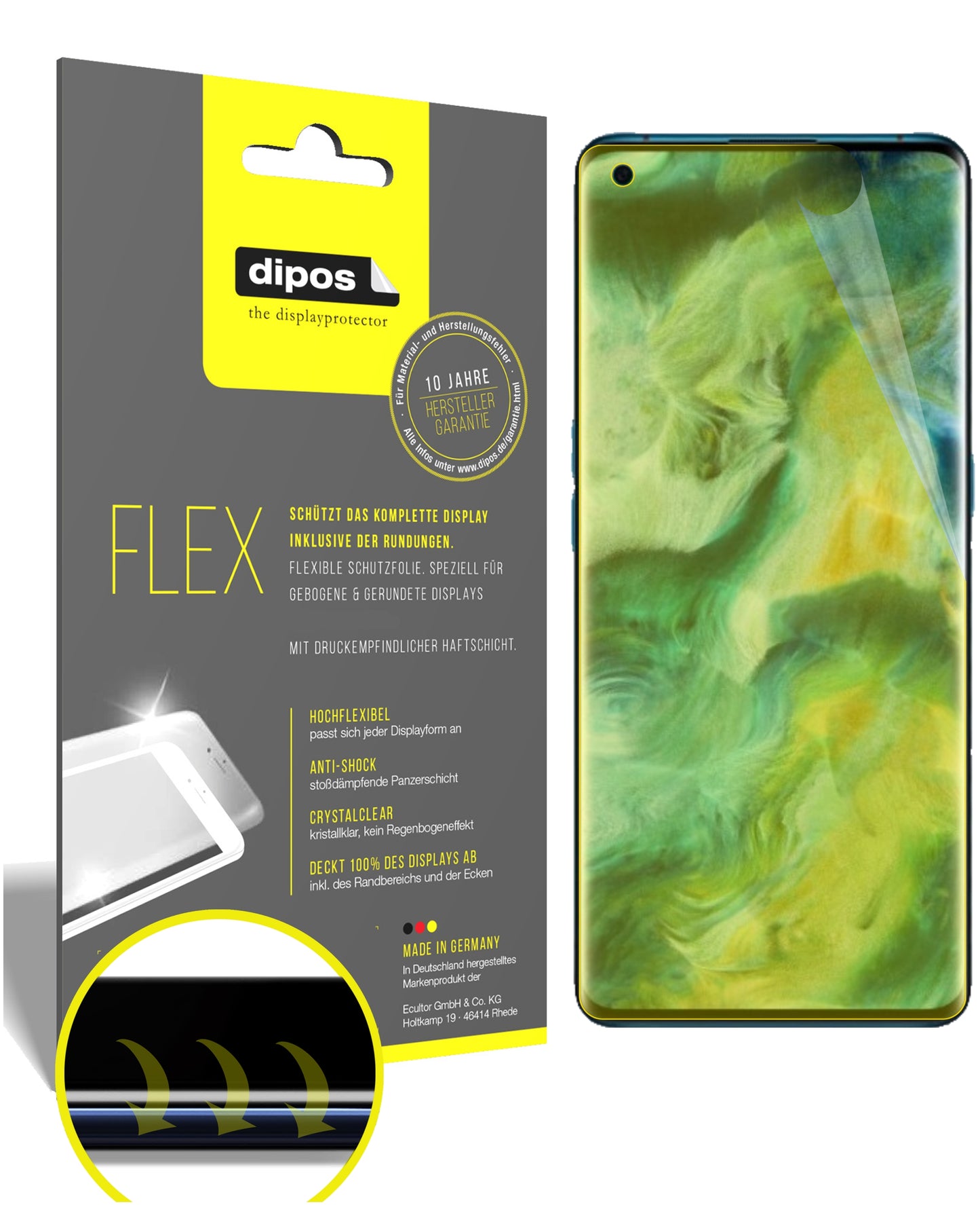 3D Full Cover Displayschutzfolie: Case-freundlicher Schutz mit perfekter Passform für dein Display.