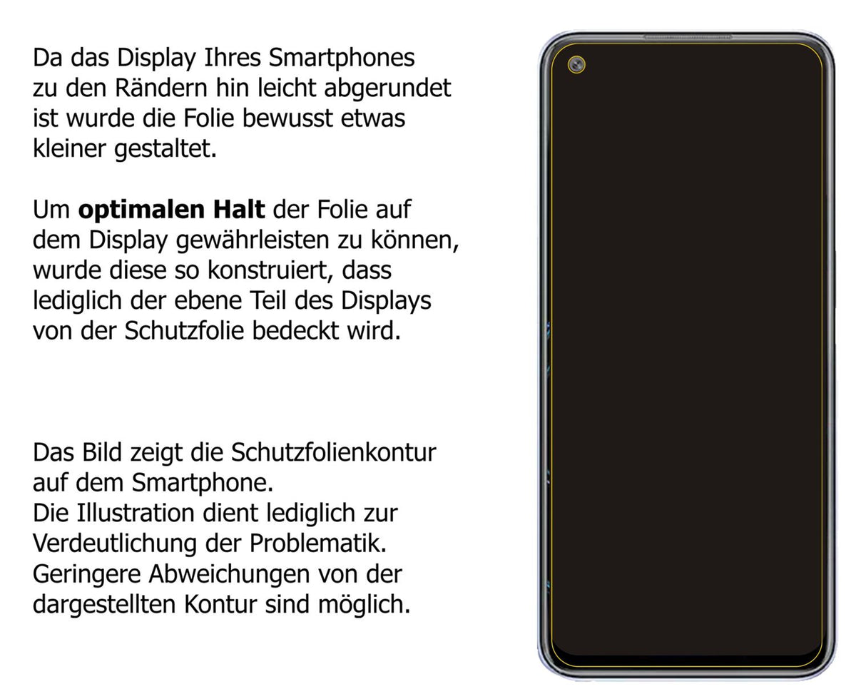 6x Schutzfolie klar für Oppo K9x Display-Schutzfolie