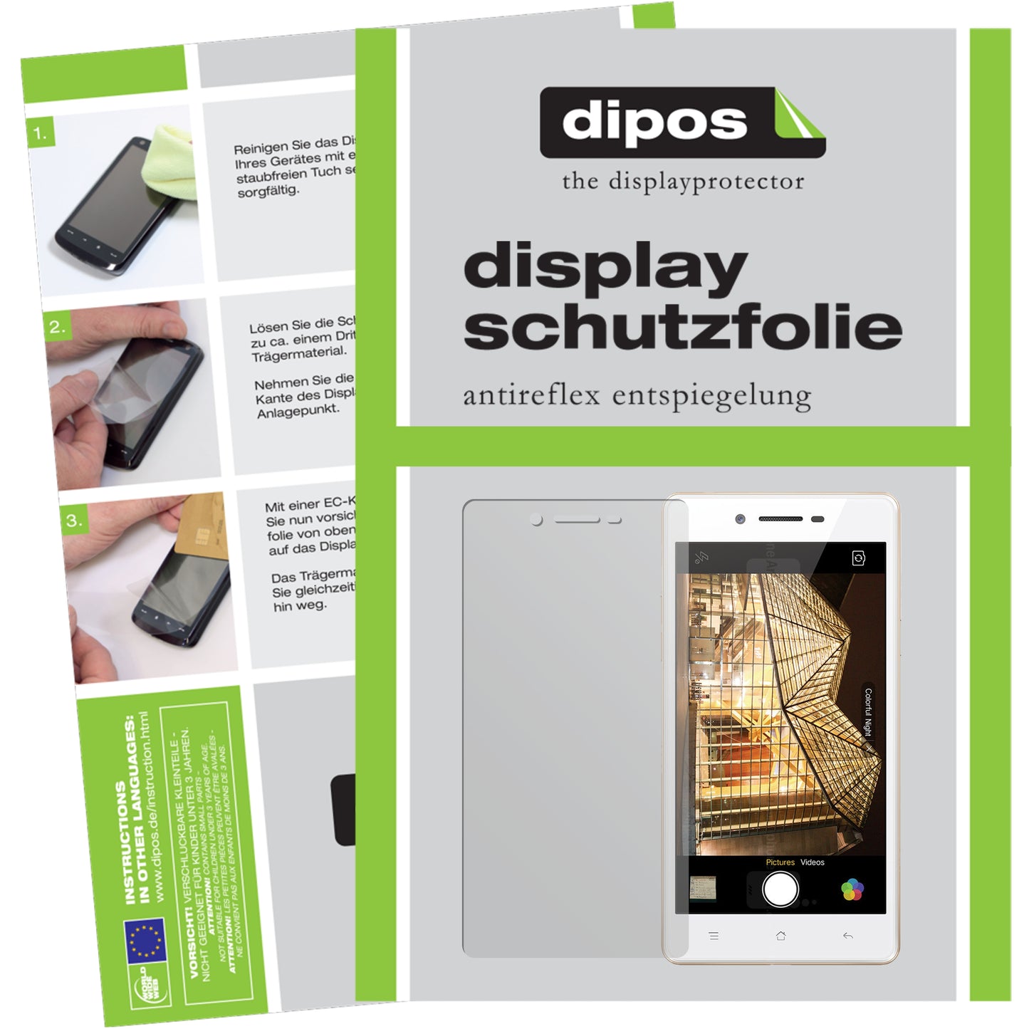 Mattes Panzerglas: Schutz vor Brüchen, Fingerabdrücken und Bildschirmblendung für Oppo-Neo 7