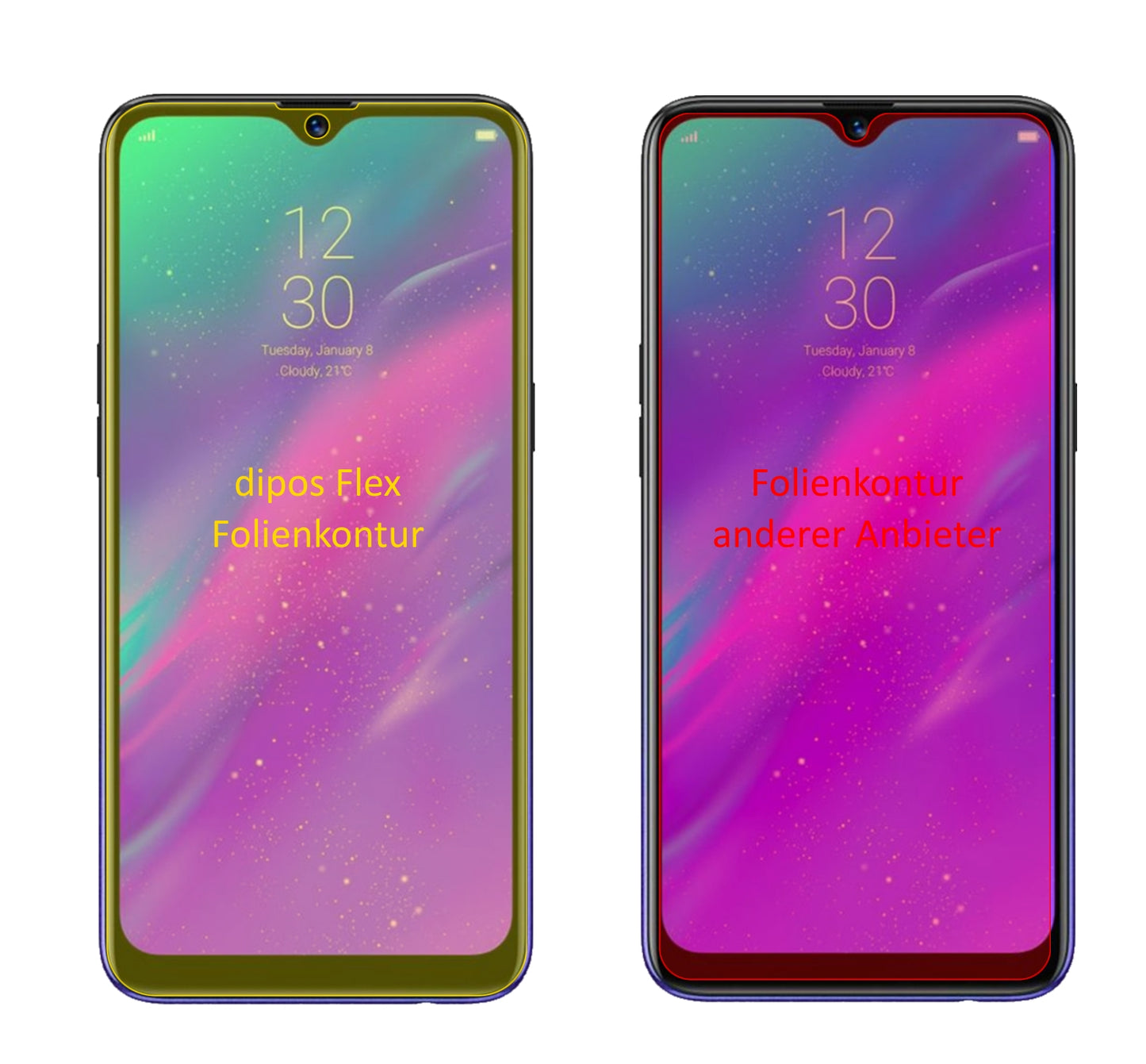 3D Full Cover Displayschutzfolie: Case-freundlicher Schutz mit perfekter Passform für dein Display.