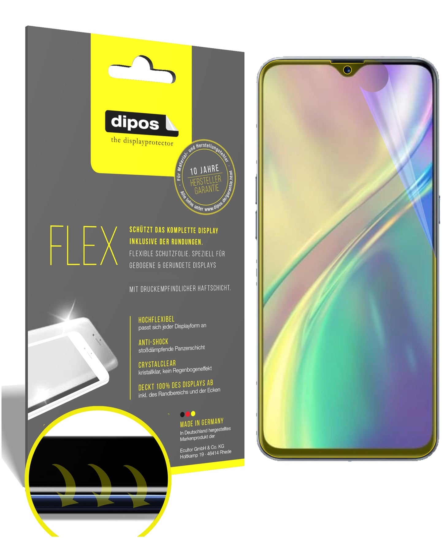 3D Full Cover Displayschutzfolie: Case-freundlicher Schutz mit perfekter Passform für dein Display.