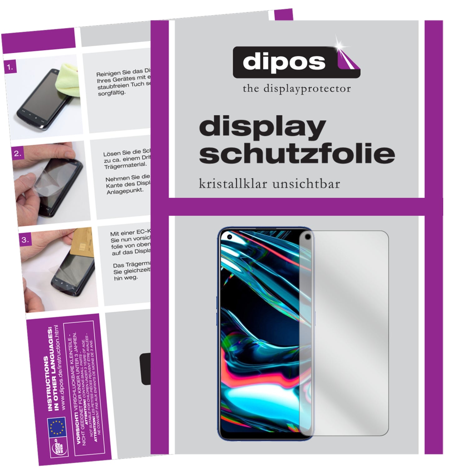 Kristallklare, dünne Schutzfolie: Kratzfest & passgenau für Oppo-Realme 7 Pro
