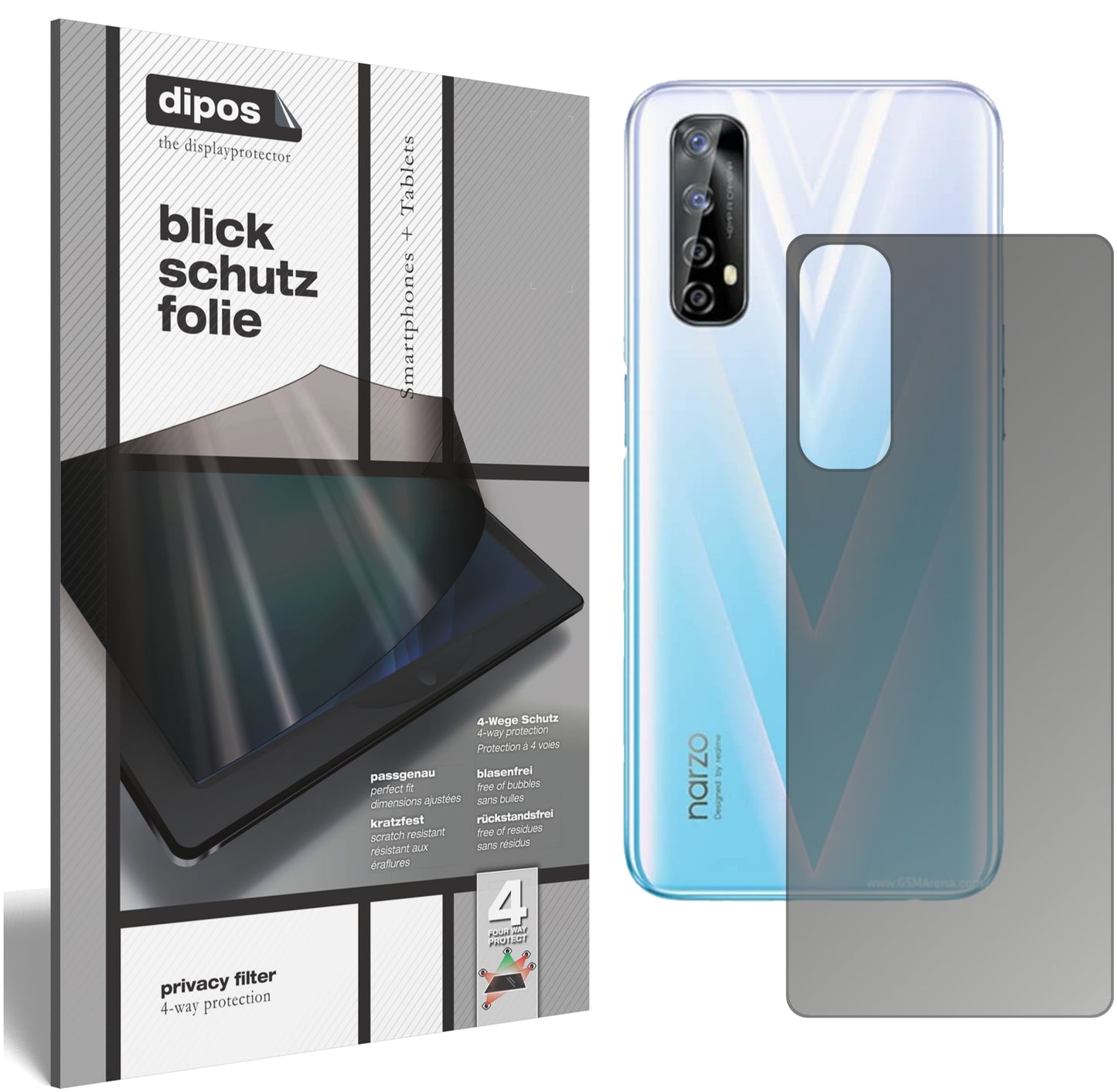 Privacy Filter: 9H Panzerglas mit Blickschutz & einfache Anbringung