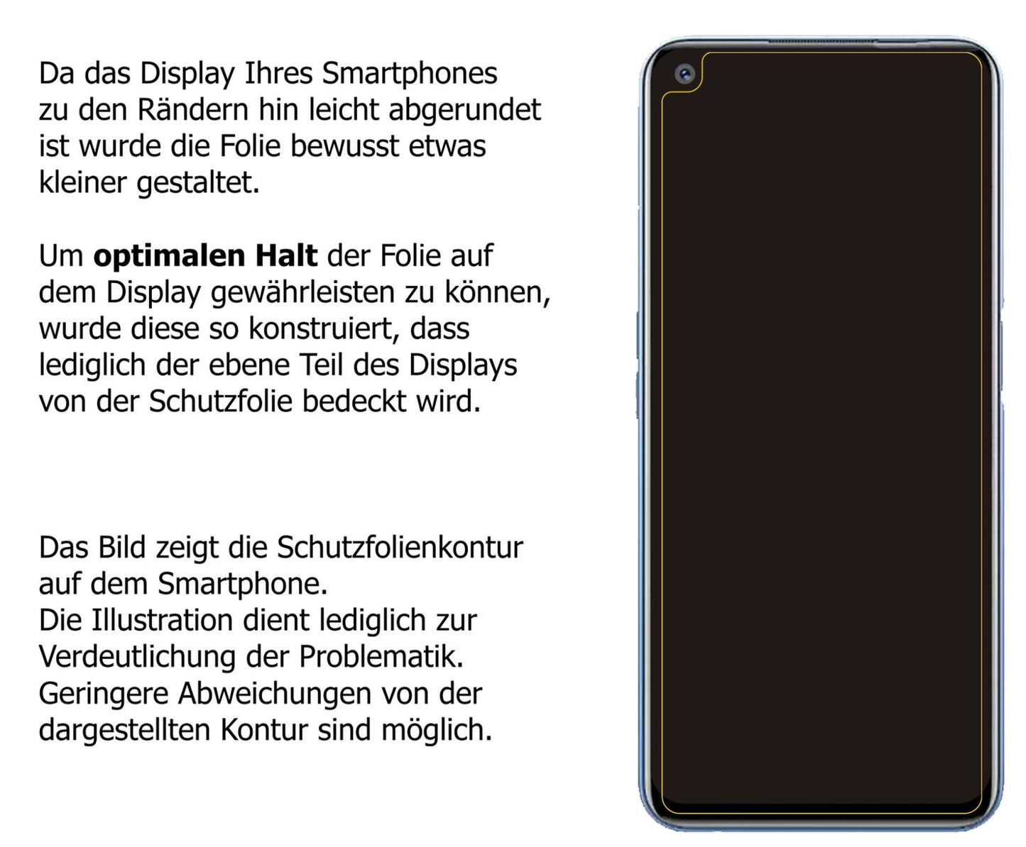 2x Schutzfolie klar für Oppo Realme Narzo 30 Pro Display-Schutzfolie