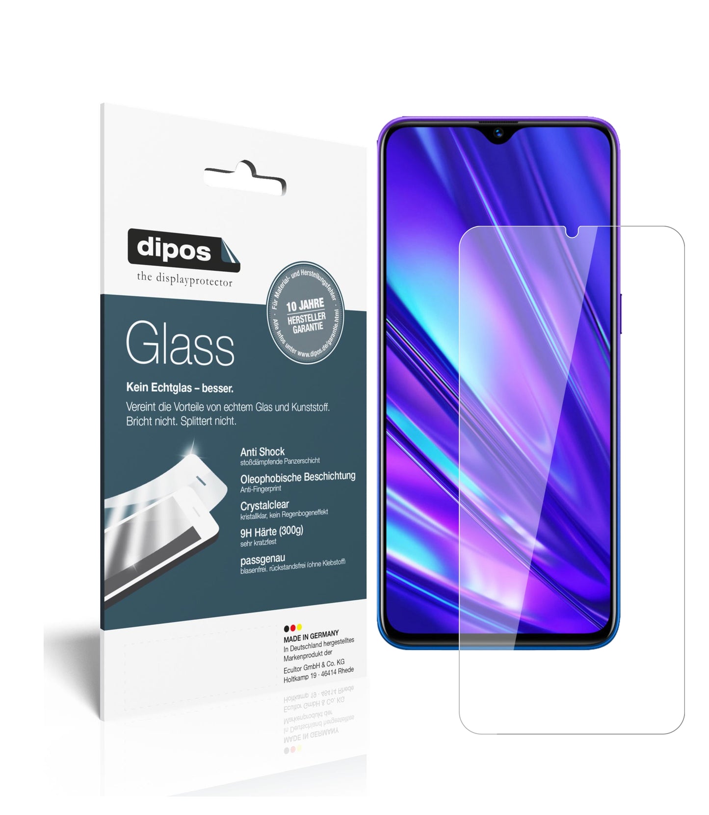 Perfekte Passform und ultimative Qualität: Unser 9H Panzerglas bietet Schutz für Oppo-Realme Q
