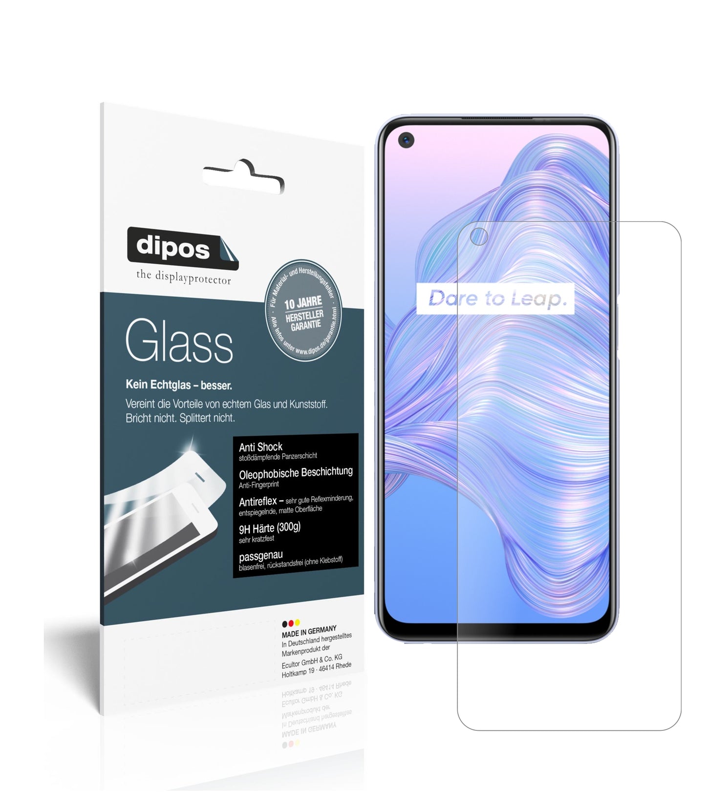Mattes Panzerglas: Schutz vor Brüchen, Fingerabdrücken und Bildschirmblendung für Oppo-Realme V5 5G