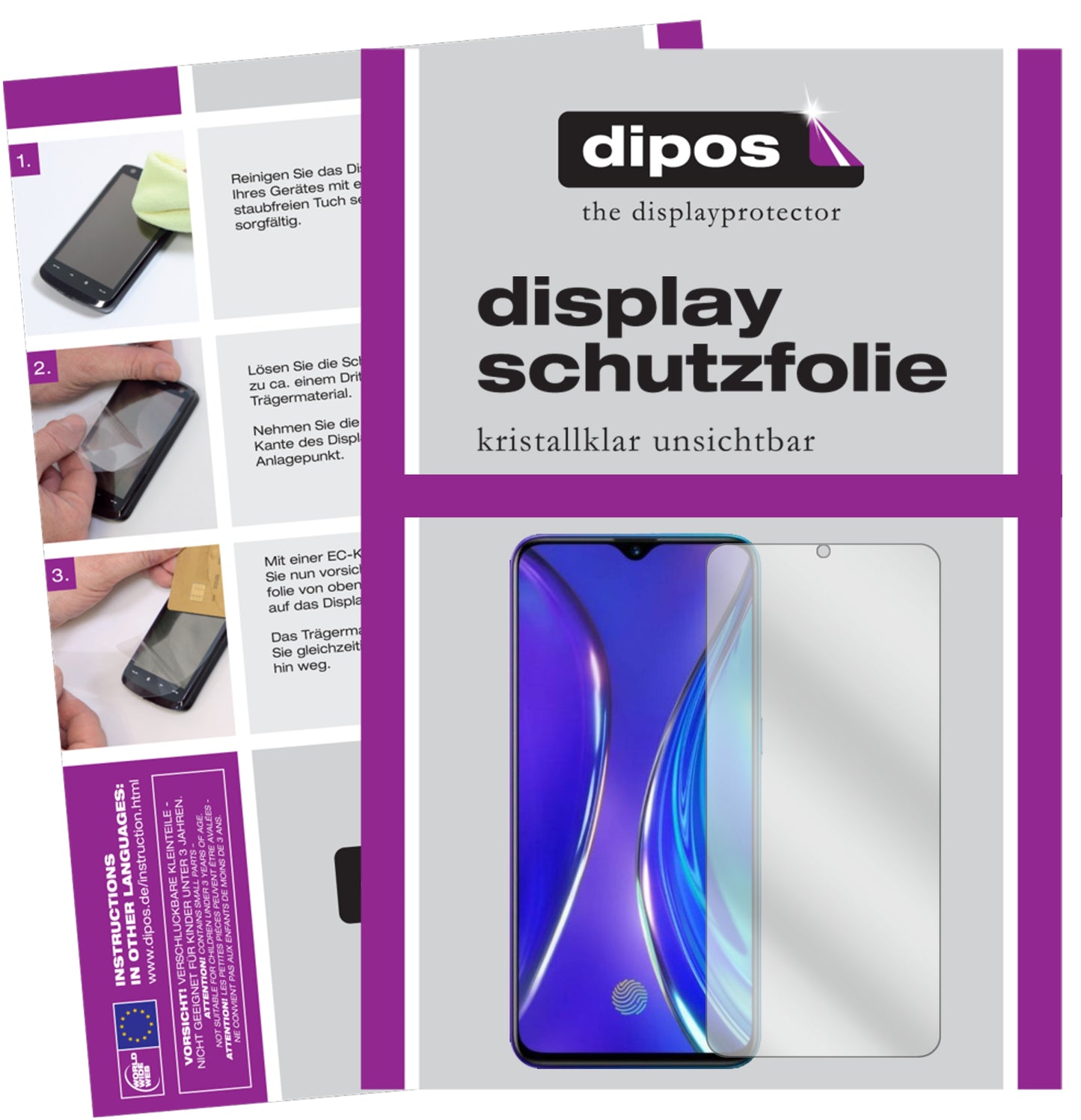 Kristallklare, dünne Schutzfolie: Kratzfest & passgenau für Oppo-Realme X2