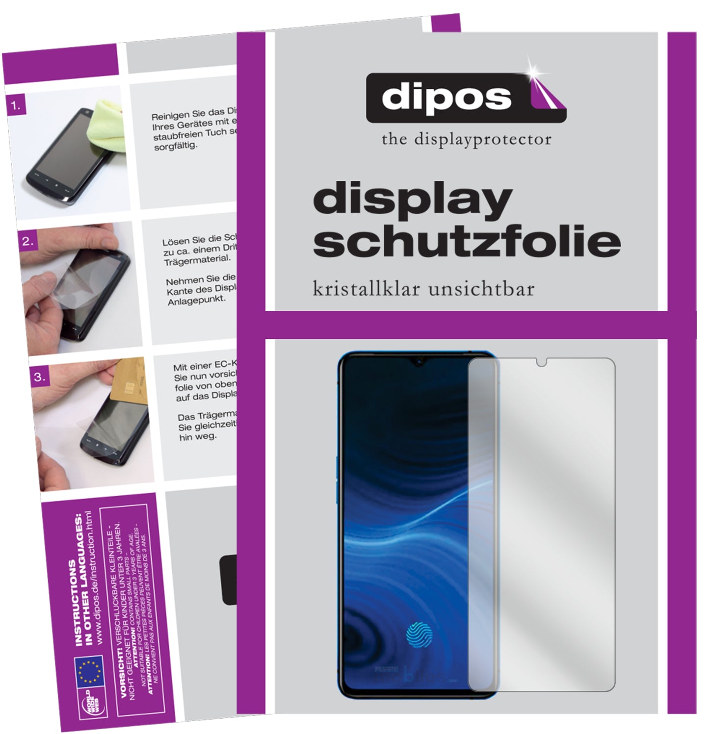 Kristallklare, dünne Schutzfolie: Kratzfest & passgenau für Oppo-Realme X2 Pro