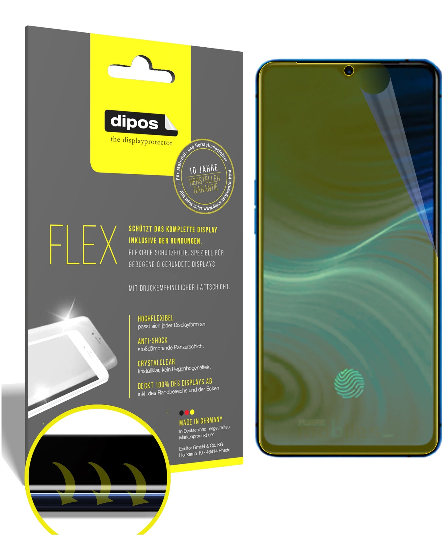 3D Full Cover Displayschutzfolie: Case-freundlicher Schutz mit perfekter Passform für dein Display.