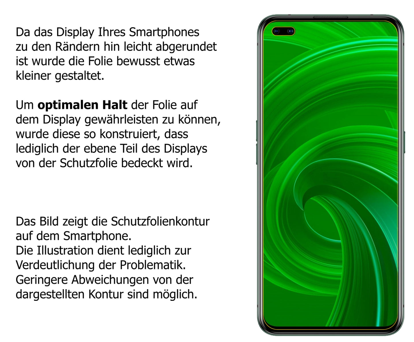 4x Schutzfolie klar für Oppo Realme X50m 5G Display-Schutzfolie (2x Vorderseite + 2x Rückseite)