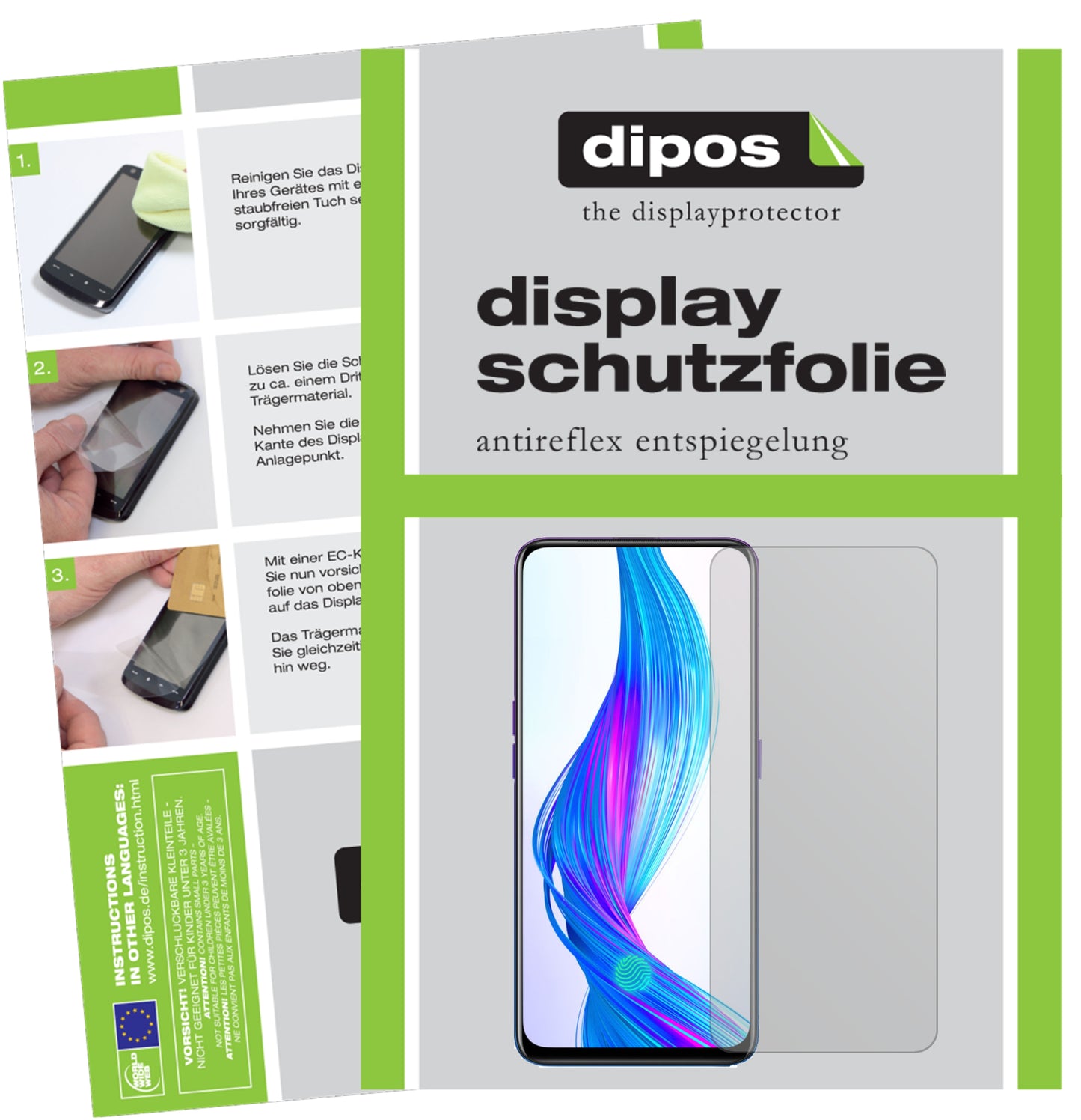 Mattes Panzerglas: Entspiegelte, dünne Folie, Fingerabdruckresistenz und Bildschirmschutz für Oppo-Realme X Master Edition