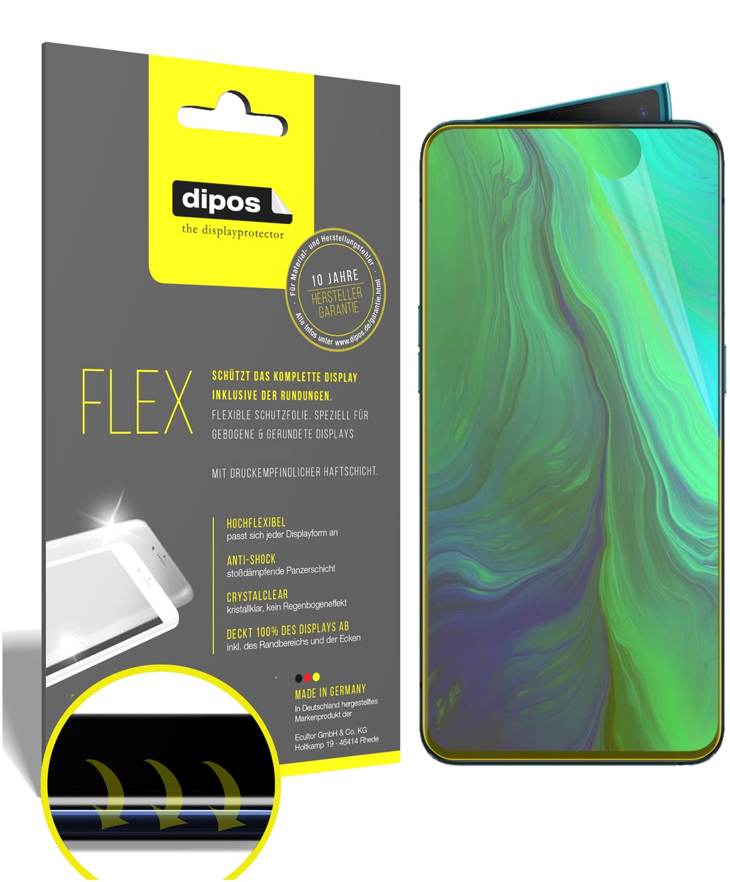 3D Full Cover Displayschutzfolie: Case-freundlicher Schutz mit perfekter Passform für dein Display.