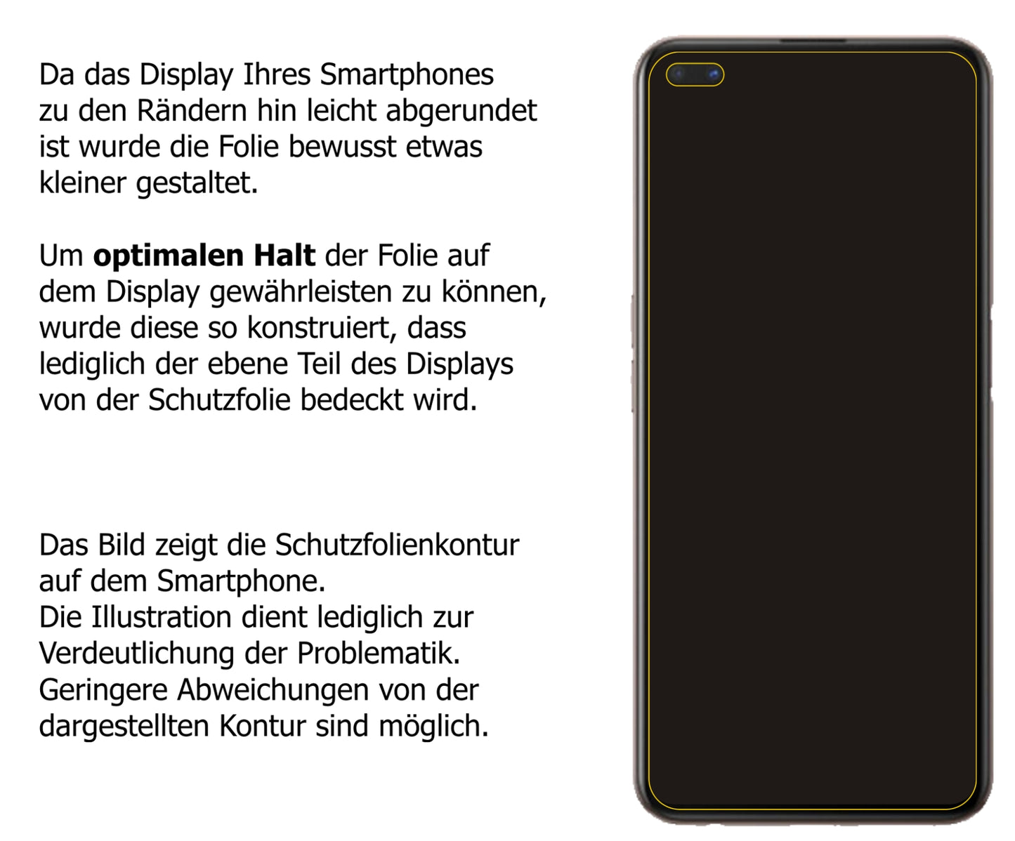 1x Schutzfolie klar für Oppo Reno4 SE Display-Schutzfolie