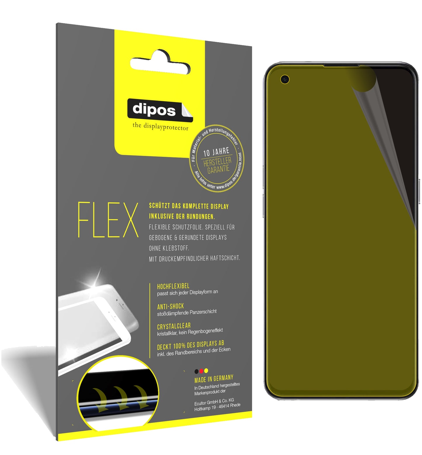 3D Full Cover Displayschutzfolie: Case-freundlicher Schutz mit perfekter Passform für dein Display.