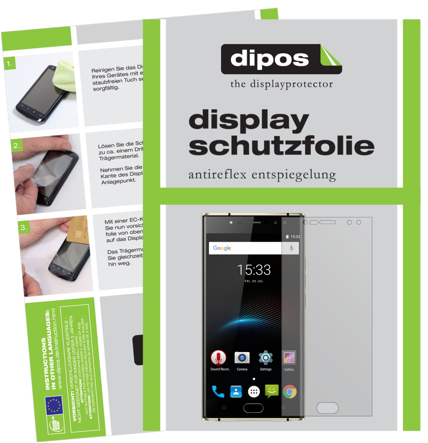 Mattes Panzerglas: Entspiegelte, dünne Folie, Fingerabdruckresistenz und Bildschirmschutz für Oukitel-K3